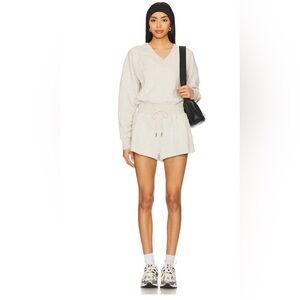 FP Movement Intercept Romper in Heather Grey large new